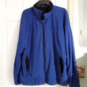 Lands End blue zippered fleece jacket